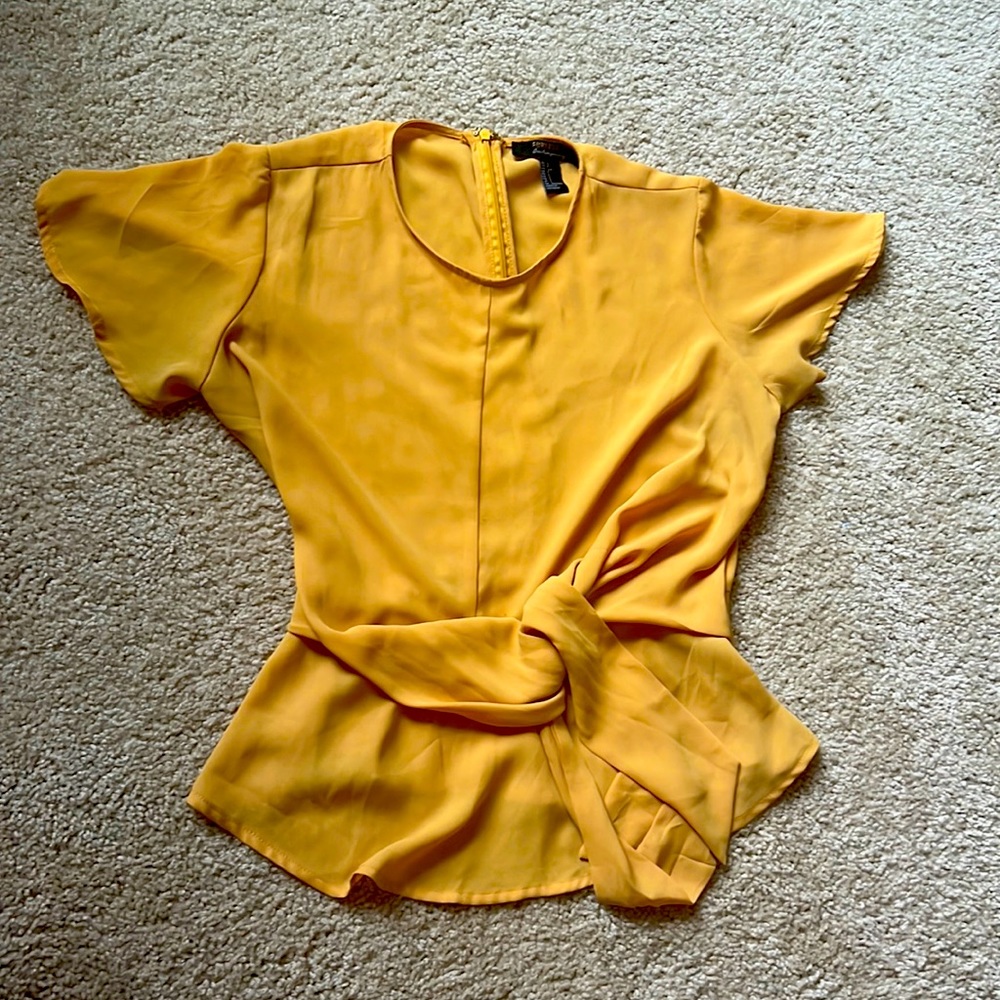 Yellow girly blouse